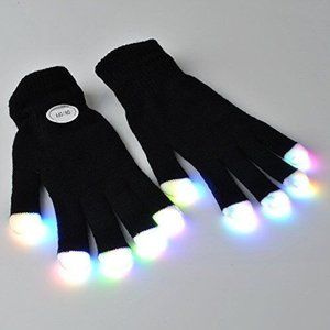 LED Flash Gloves Light-up Finger Tip Lighting - NEW
